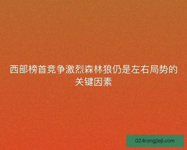 西部榜首竞争激烈森林狼仍是左右局势的关键因素